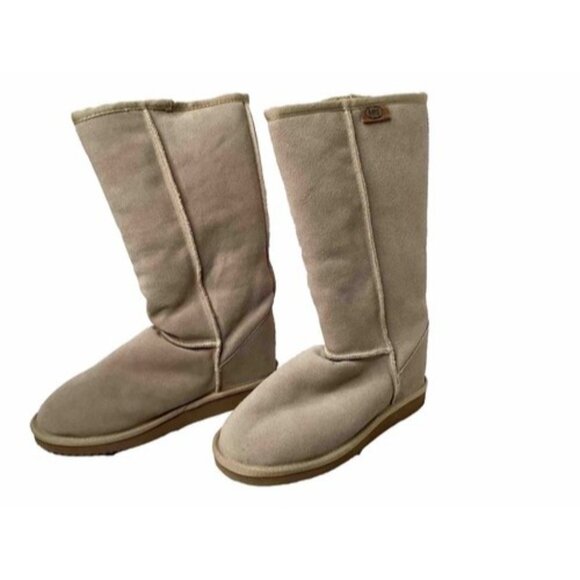 EMU Ridge Australian Boots Women’s 8 Tall 100% Australian Wool Tan Comfortable - Picture 7 of 7